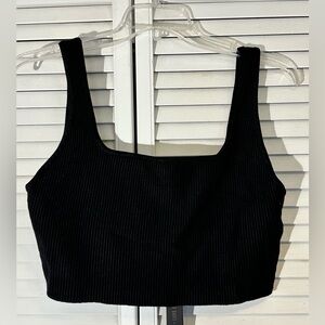 House of Harlow 1960 Black Knit Cropped Tank NWT  Size XL